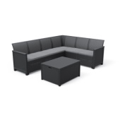 Keter baštenski set ugaoni Elodie 6 seater sa box stolom grafit CU 249596